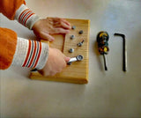 Montessori screw wooden busy board
