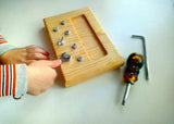 Montessori screw wooden busy board